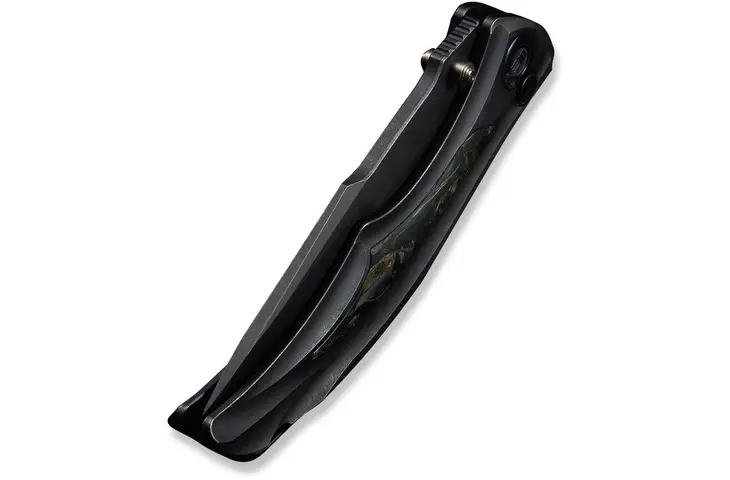 We Knife Co Ltd Tighe Down Flipper & Thumb Stud & Button Lock Knife Black Titanium Integral Handle W - view 8